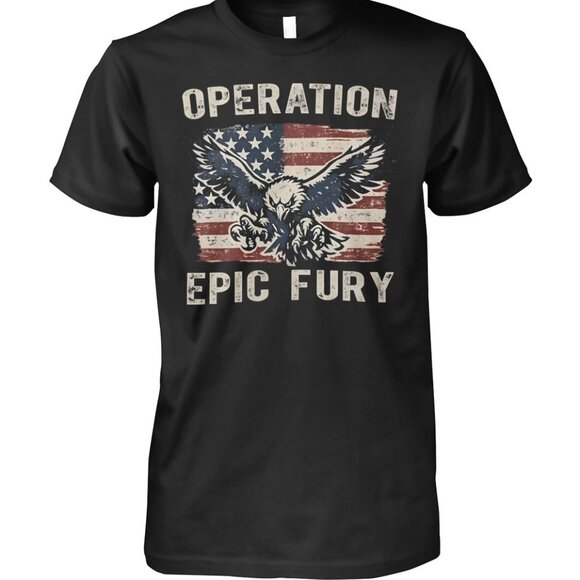 Teresa D Tops - Operation Epic Fury USA Flag Shirt 257
